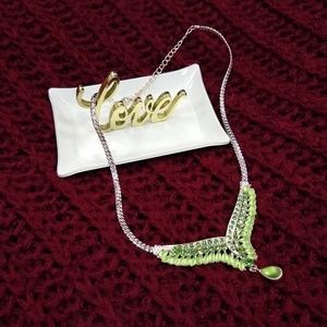SOLD! Green sparkle Necklace